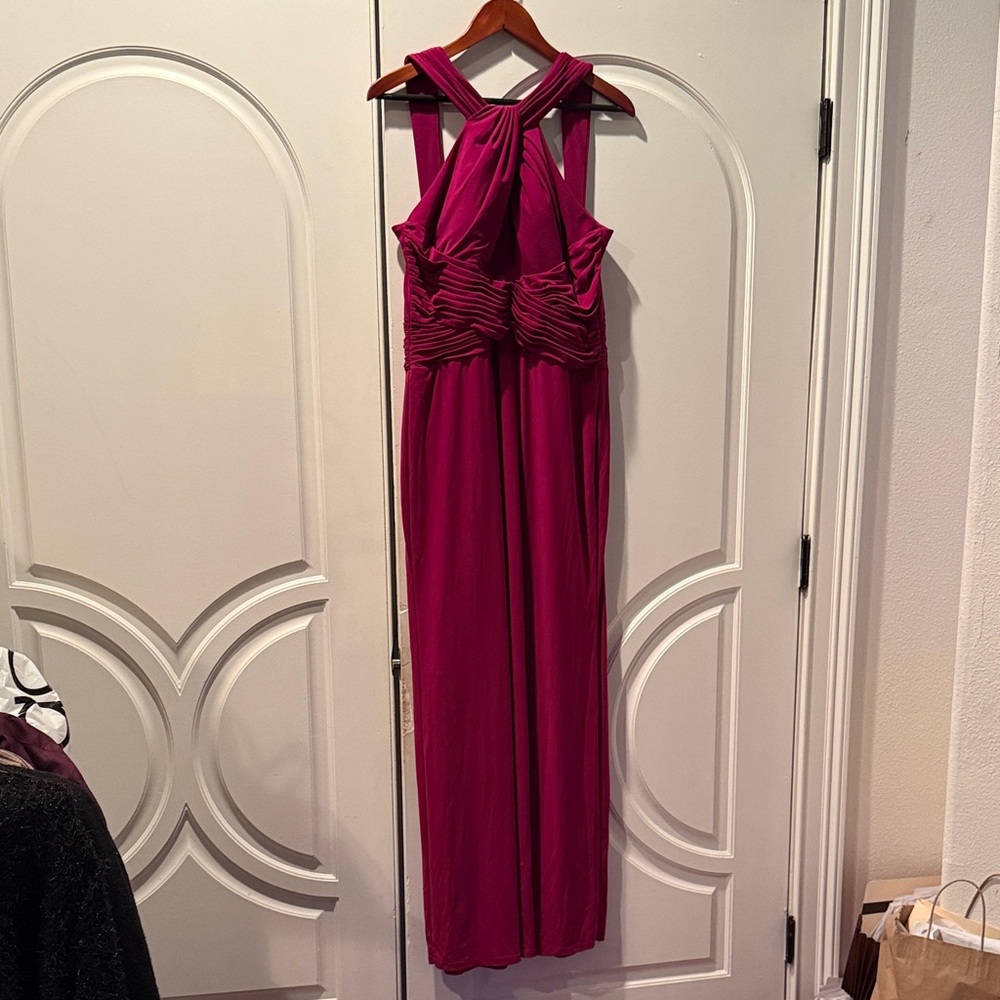 Elegant Magenta Evening Gown